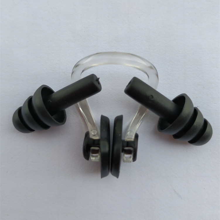 Водонепроницаемый носовой зажим для плавания с защитными берушами, переносной зажим для носа, предотвращающий удушье