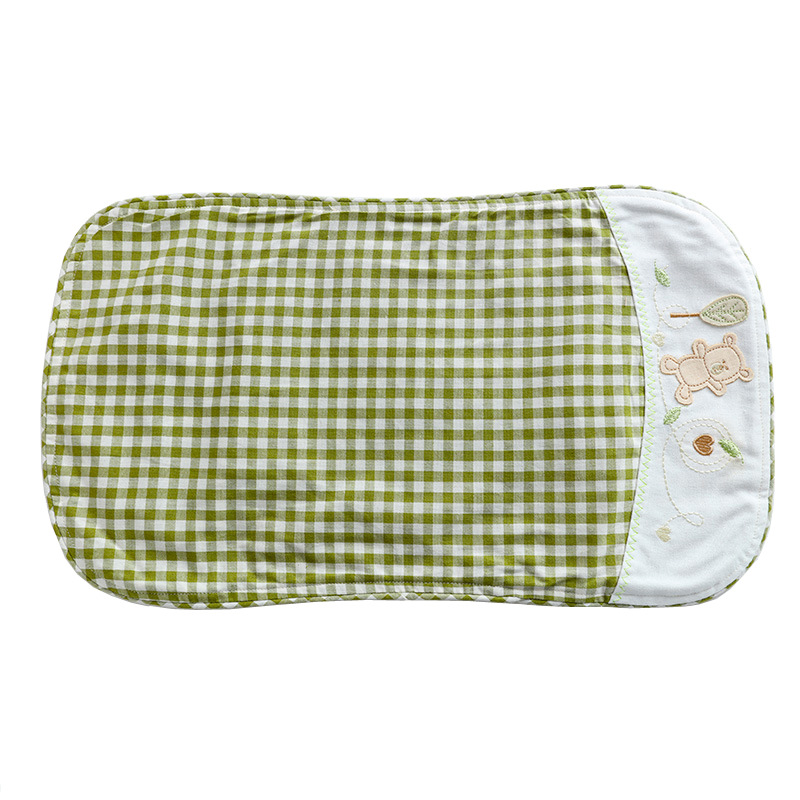Baby Bedding Pillowcase Ramie 0-1-3 Years Old Baby Extended Pillowtowel Children's Kindergarten Pillowcase Sweat Absorbing