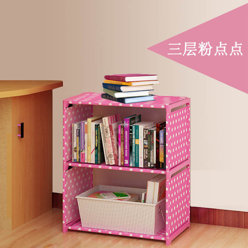 Yun Yaxiang Simple Bookshelf Single Row Bookcase Storage Rack Creative Combination Reinforced Shelf Floor Children's Bookcase Wholesale