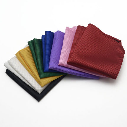 In Stock Men's Wedding Groom Suit Dress Pocket Corsage Black Red White Purple Blue Small Plaid Dark Square