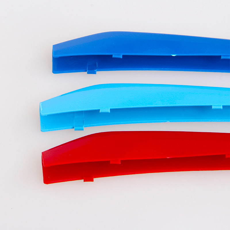 Suitable for BMW 5 series 18-20g30g31g38 front face mesh three-color buckle decorative strip factory direct sales