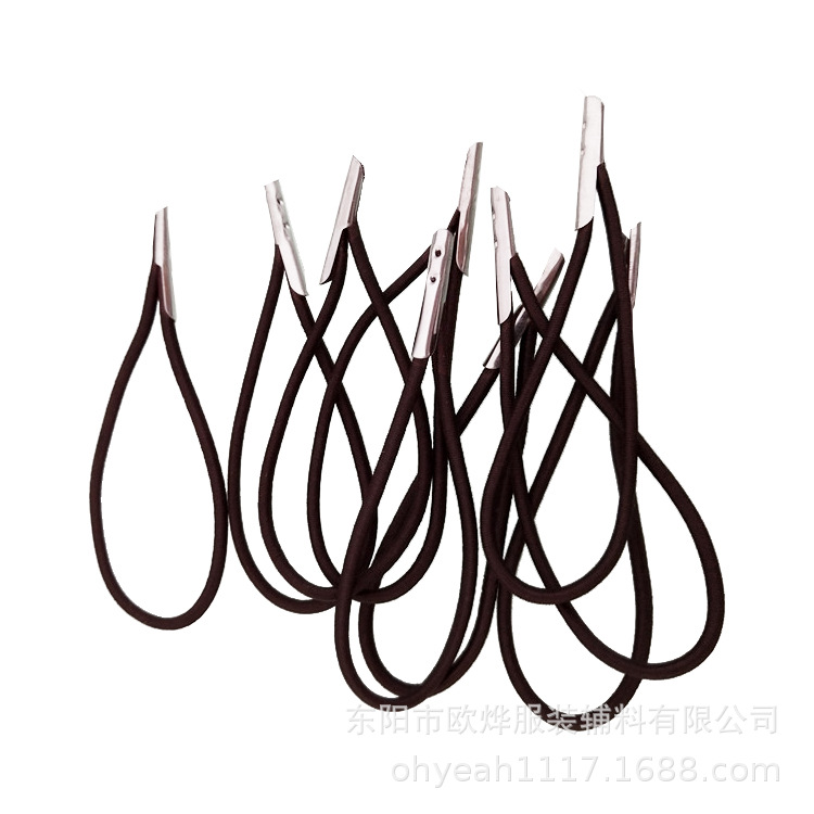 Elastic Rope with Metal Buckles on Both Ends, Mask Rope, Tag Buckle Rubber Band, Notebook Straps, Barbed Elastic Rope