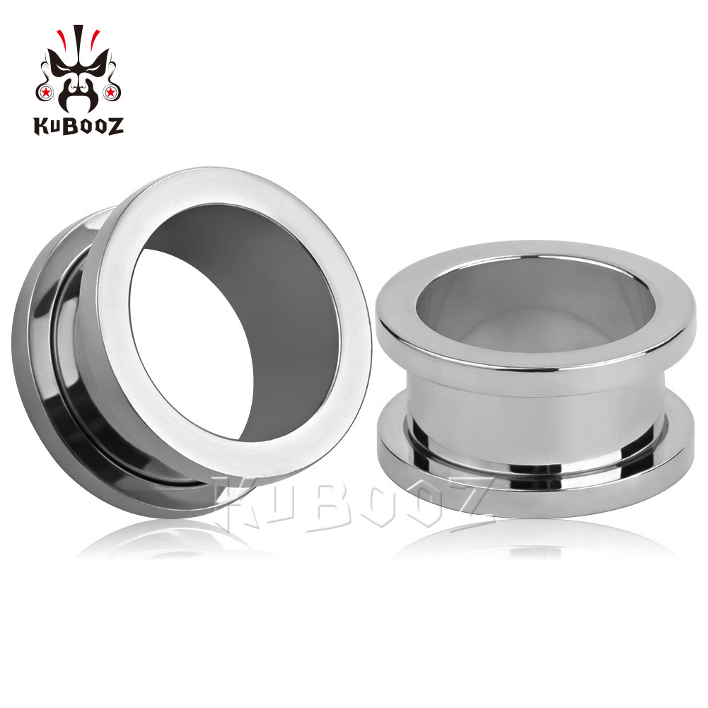 European and American Stainless Steel Ear Expansion Simple Basic Pulley Hole Expansion Earrings Piercing Jewelry Ear Expander Auricle Wholesale