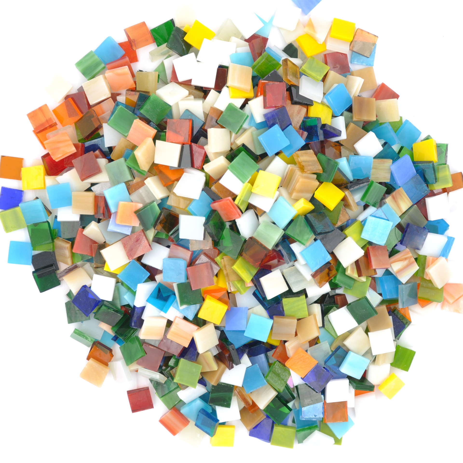 [Заводское предложение] DIY цветное стекло мозаика зерно смешанных цветов квадрат 10*10мм ремесло