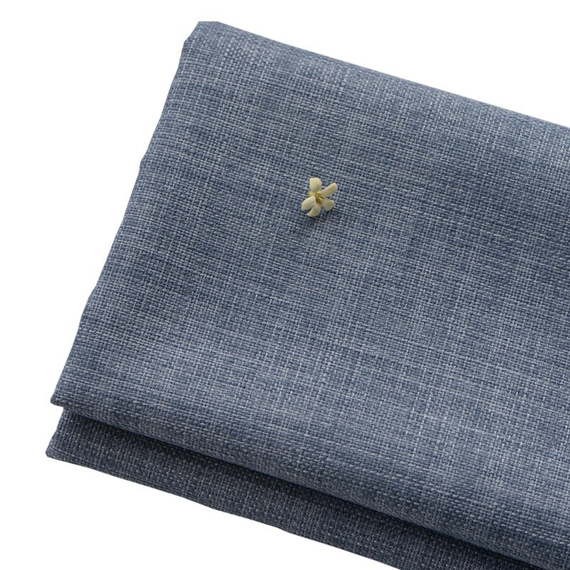 Factory wholesale thickened cotton and linen sofa fabric engineering soft bag hard bag bamboo imitation linen sofa cover linen fabric
