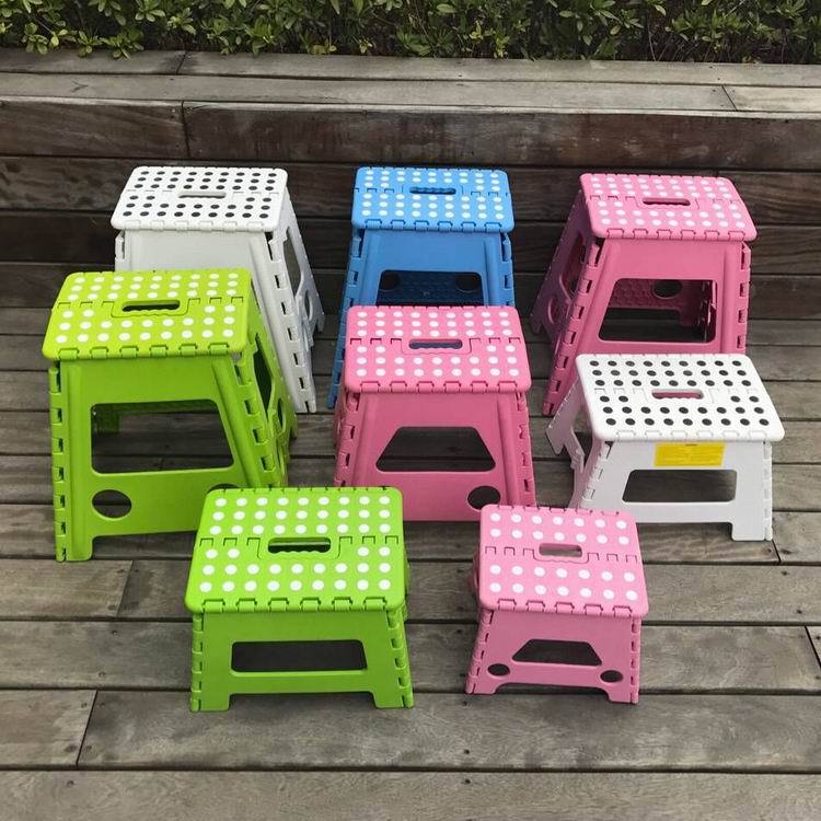 Утолщенный пластиковый складной стул, портативная скамейка для ванной, маленький стул для детей и взрослых, многоразмерный