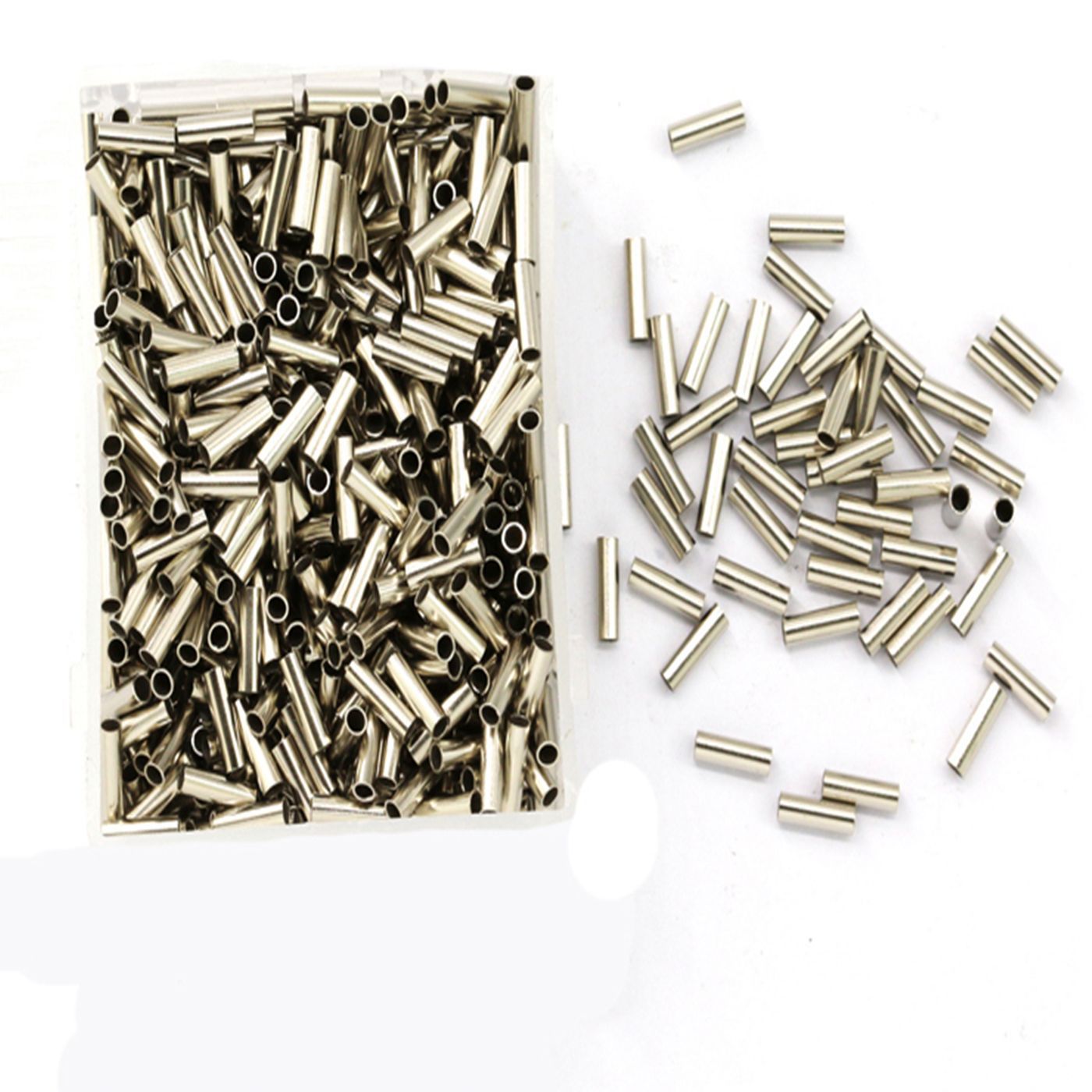 10mm Single Copper Tube Fishing Tackle Line Clamp Tube Fishing Line Fixing Tube Tube Clamp Line Stopper Fishing Tackle Small Accessories Factory