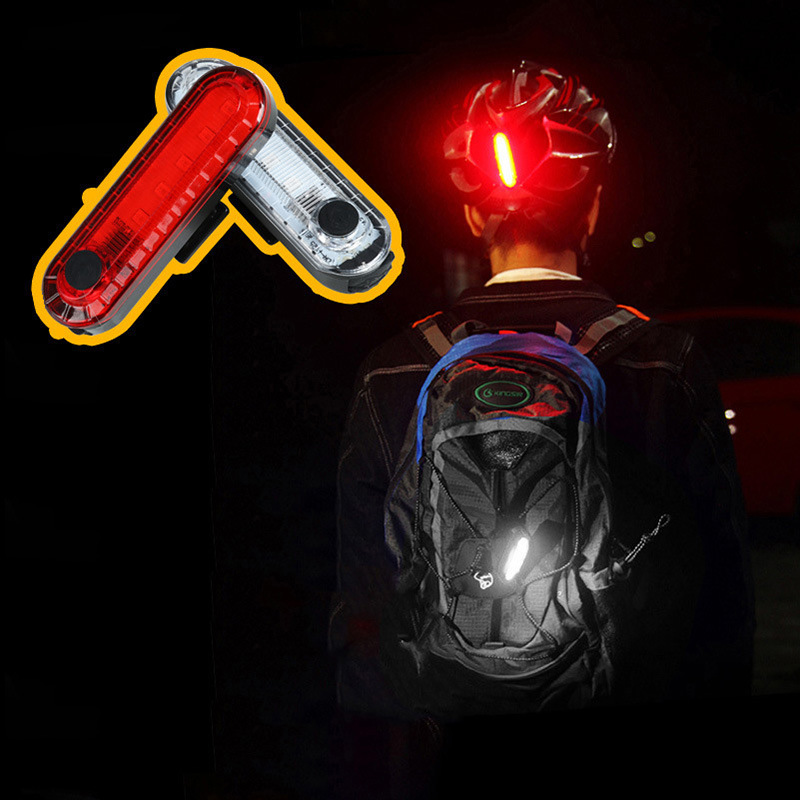 2018 New bicycle tail light outdoor riding USB charging COB bright safety warning light riding accessories