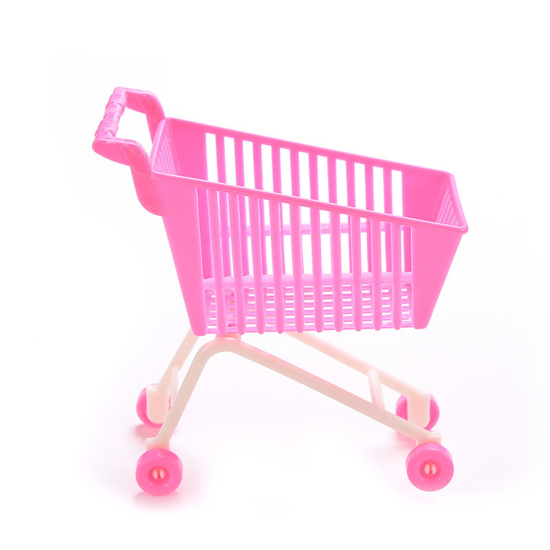 Nezha Doll Accessories Kelly Guoguo's Supermarket Shopping Cart Plastic Toy Accessories Manufacturer Direct Supply Beach Cross-Border
