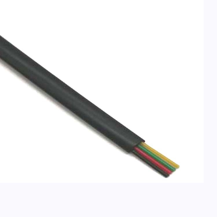 Прямые поставки 4-жильный черный плоский телефонный кабель 26awg экологически чистая медь четырехжильный удлинитель 1 метр