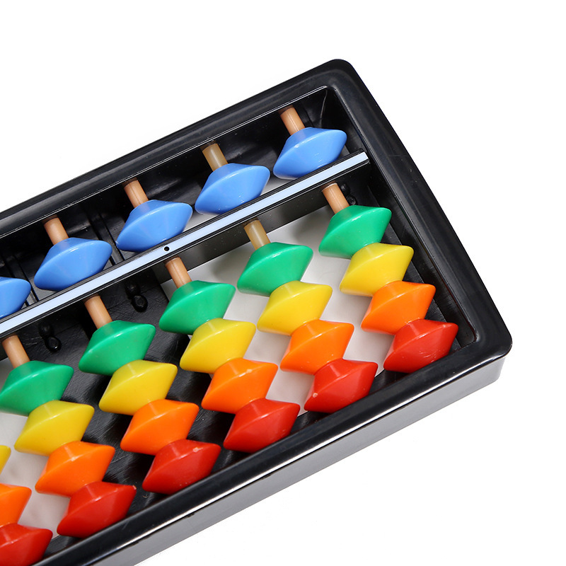 Supply baby special children's abacus brand new ABS non-toxic tasteless rainbow 7-17 gear abacus