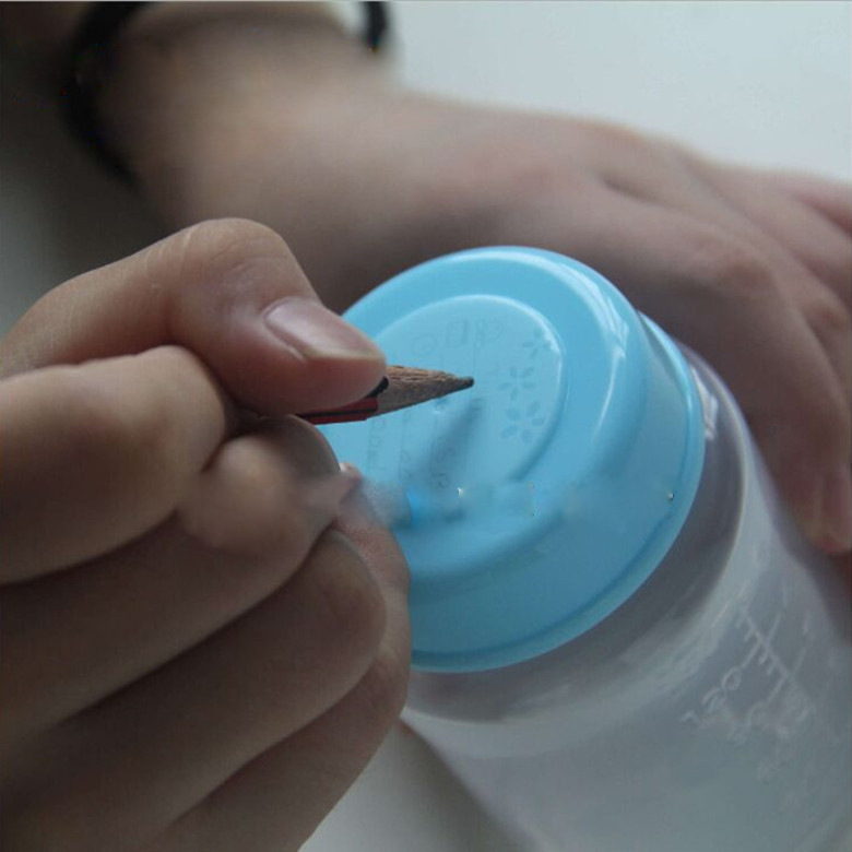 Wide mouth milk storage bottle cap writable date sealed cover breast milk storage integrated cover convenient storage sealing strong lid