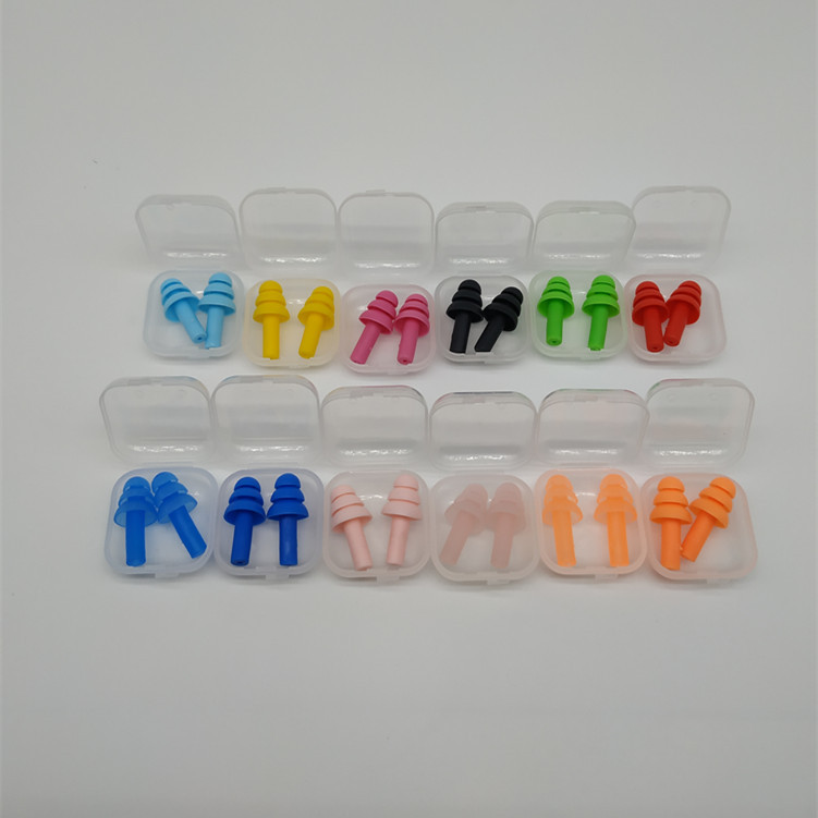 Оптовые беруши против шума, силиконовые, для сна и обучения, в коробке, для плавания