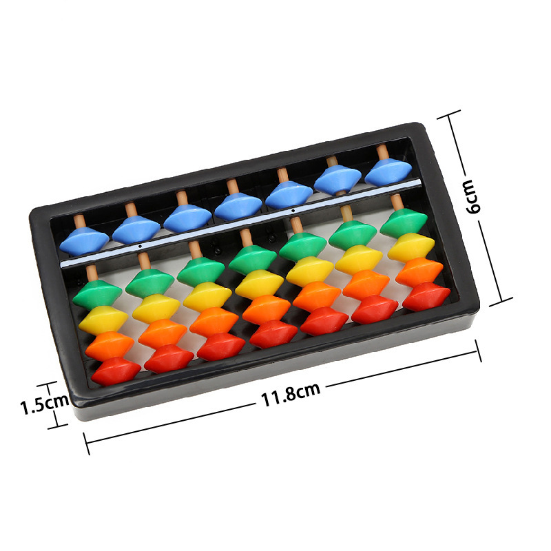 Supply baby special children's abacus brand new ABS non-toxic tasteless rainbow 7-17 gear abacus