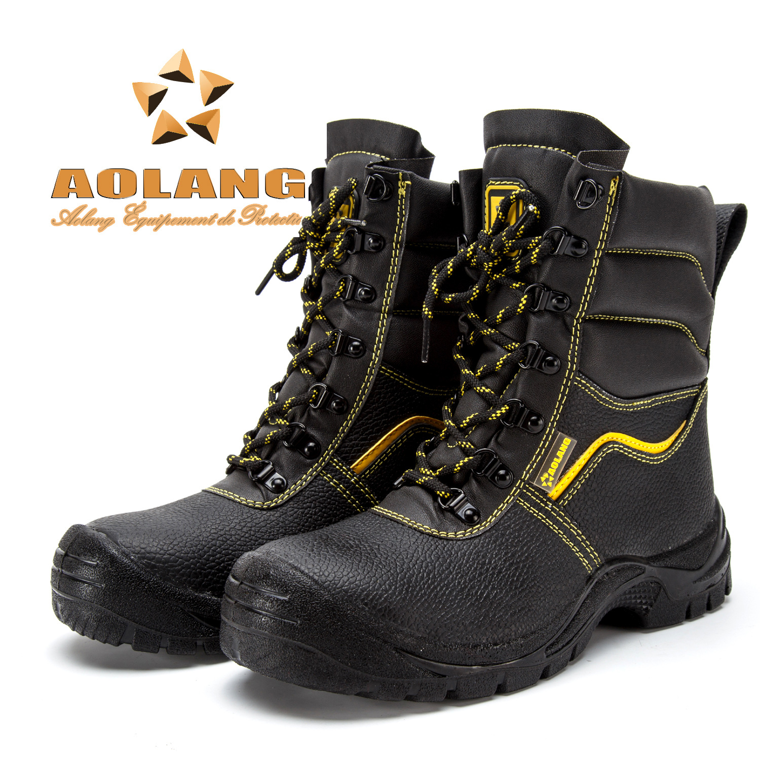 Protective Shoes Men's Winter High-top Boots Steel Toe Anti-smashing Anti-puncture Wear-resistant Protection Work Site Safety