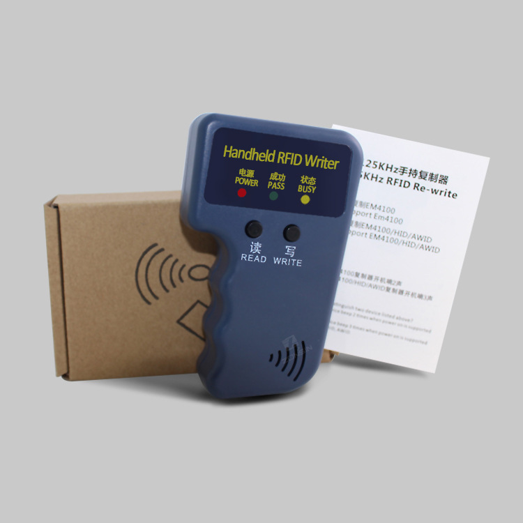 Id Copy Machine Induction Handheld 125Khz Duplicator Em Card Rfid Smart Card Low Frequency T5577 Card Reader and Writer