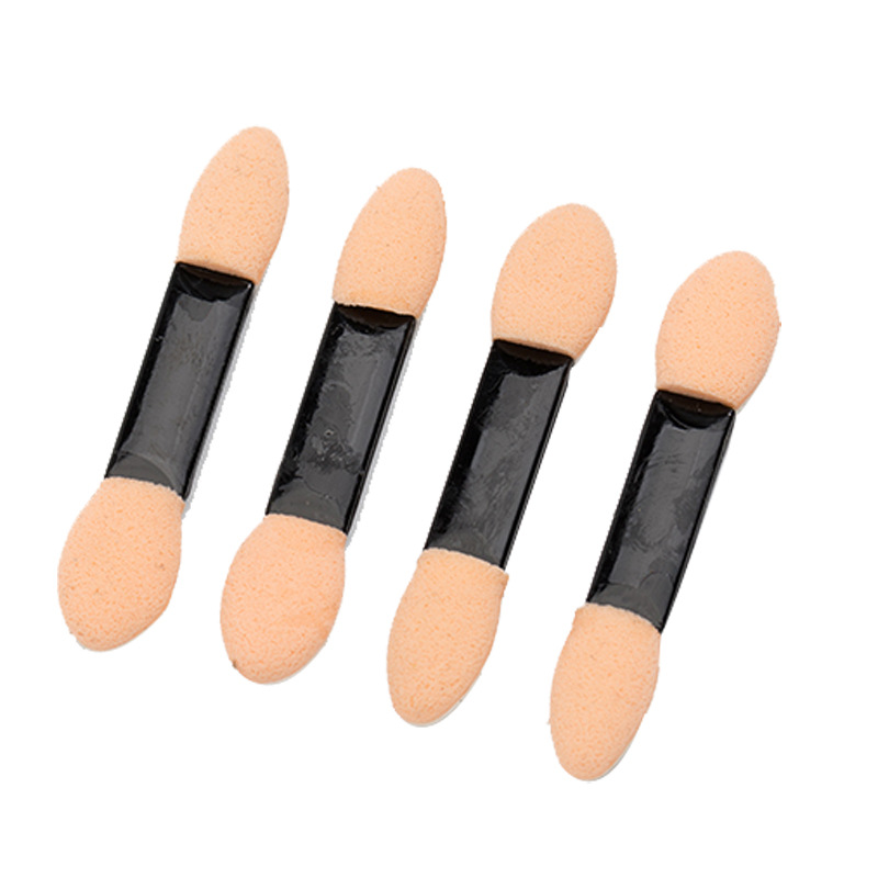 Factory direct Korean double head color latex Cotton Eye Shadow Stick New Beauty Eye Shadow Brush tools wholesale