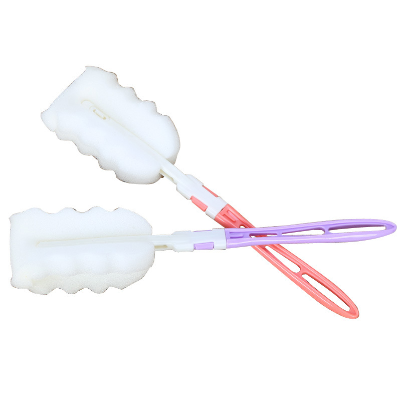 Removable Sponge Cup Brush with Extended Handle, Bottle Brush, Simple Household Cleaning Brush, Bottle Brush, Daily Necessities