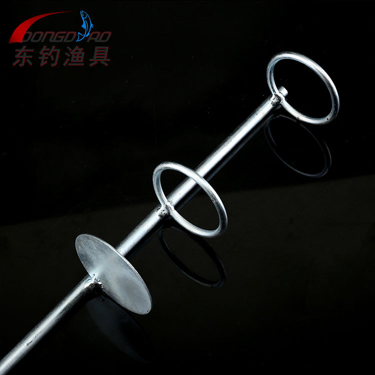 Простой двойной кольцевой держатель для морской удочки, простой держатель, складной держатель для удочки, настольный держатель для удочки