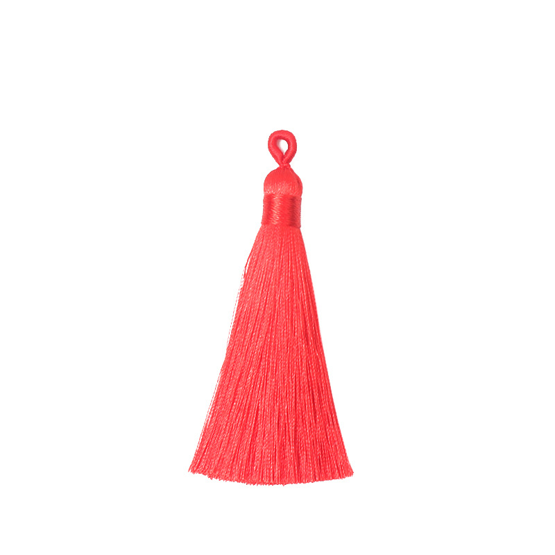 Factory Sales DIY Semi-Finished Tassel 8cm Pull Ring Tassel Chinese Knot Bookmark Accessories Sachet Small Tassel Accessories Hanging