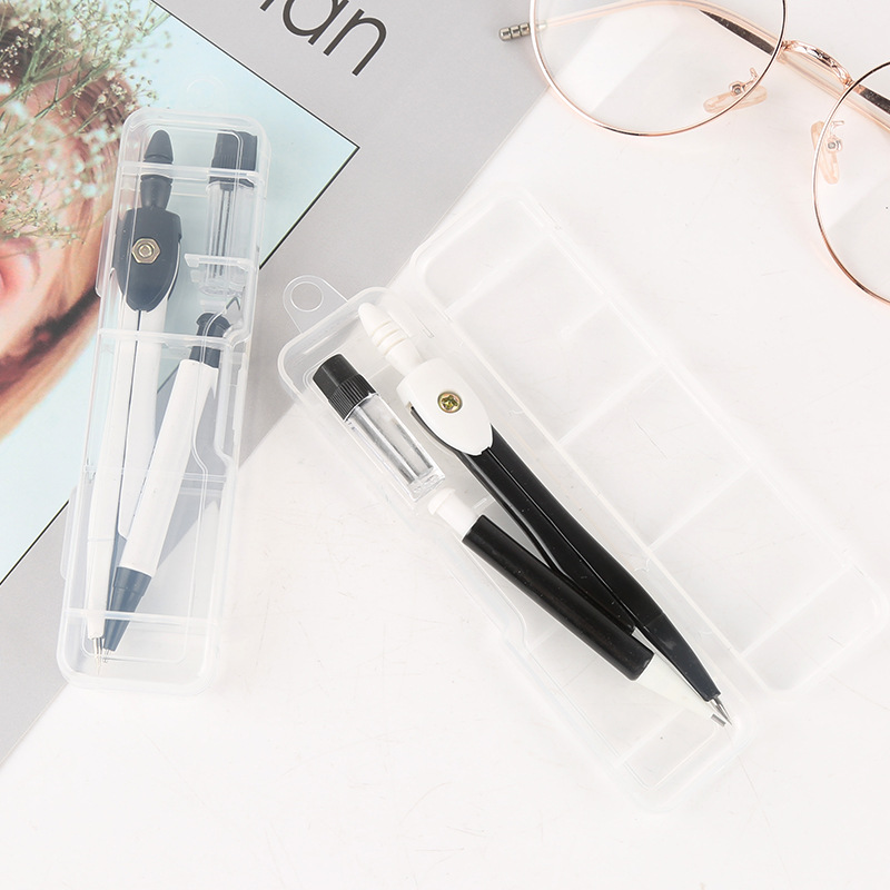 Wholesale student compasses set with lead core geometry drawing tool examination drawing drawing engineering drawing circle