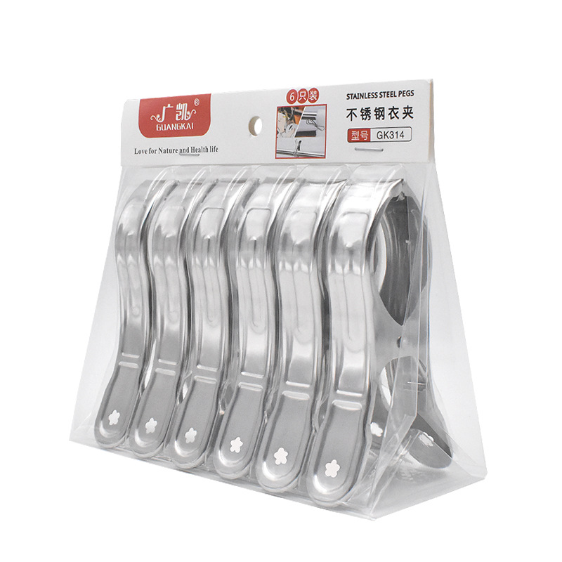 Stainless Steel Clothes Drying Clip, Windproof Clip, Clothes Drying Hanger Opening Clip, Socks, Clothes and Trousers Clip, Large Quilt Clip