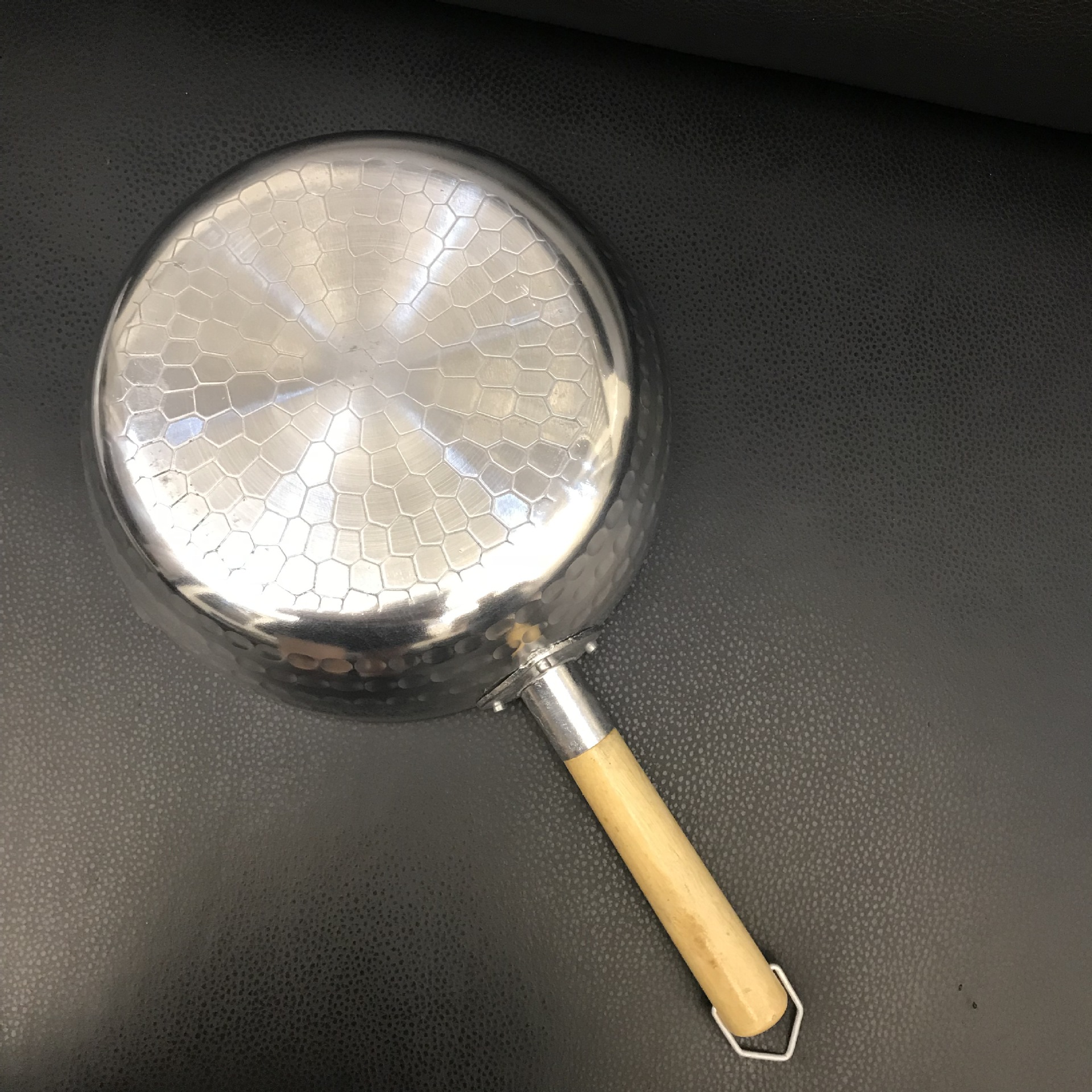 Factory Direct Supply Aluminum Snow Pan Soup Pot Milk Pot Wooden Handle Pot Steel Handle Snow Pan Pan Pan