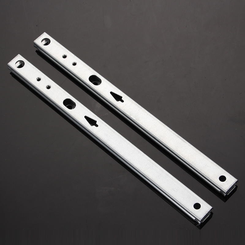 Factory direct 17mm bead drawer slide mini rail two ultra-narrow reinforced thickened version thickness 1.0