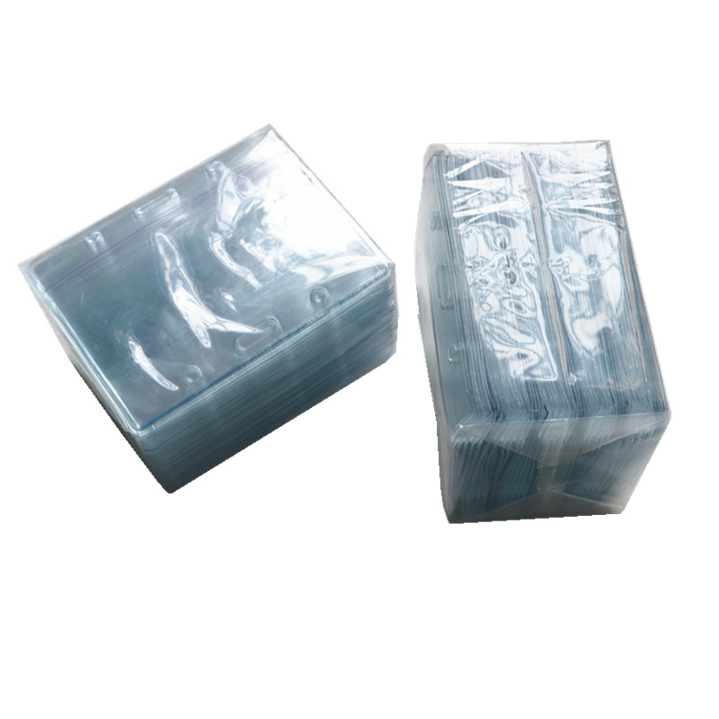 Direct Sale Pvc Card Holder for Exhibition Badges, Horizontal and Vertical Styles, Regular Brand Holder, Student School Card Holder, Badge Holder with Sealing Buckle