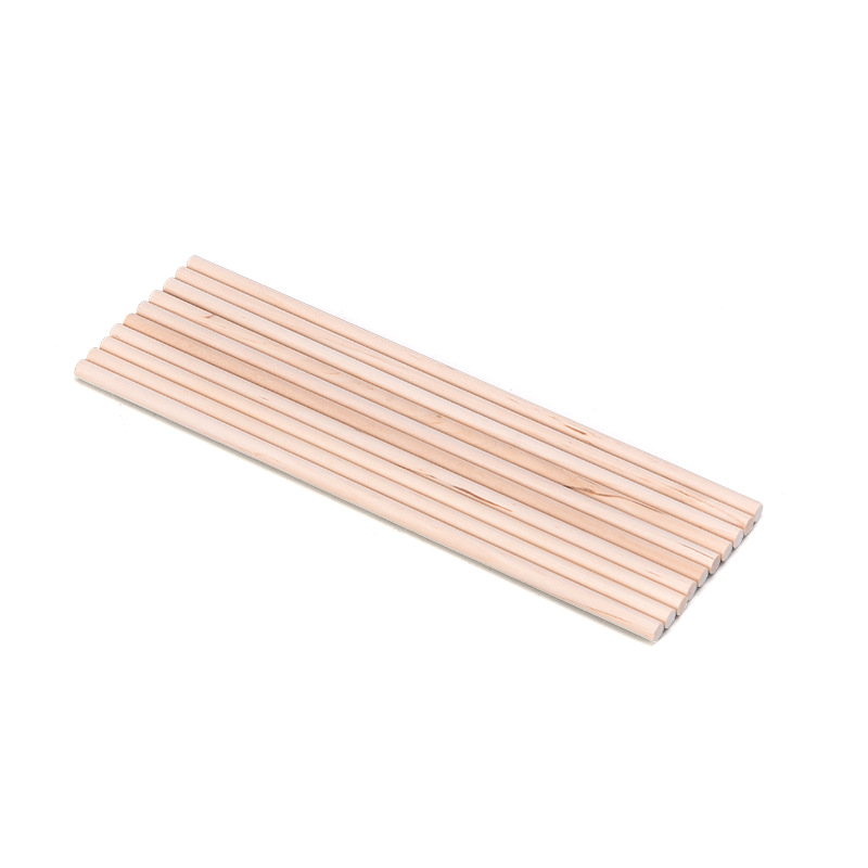 Round fine wooden stick crafts log stick Birch non-Beech round wood 3MM handmade model small wooden stick manufacturer batch