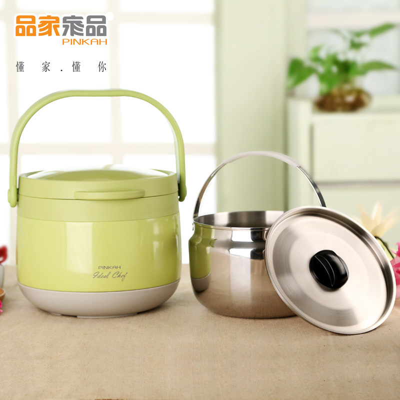 Кухонный горшок Pin Jia Jia, 2.7L/4.1L, горшок для тушения без огня, 304 нержавеющая сталь, вакуумный горшок