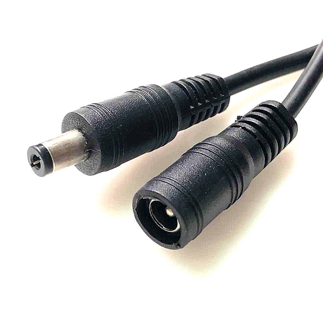 DC5.5 * 2.1 male to female 12v monitoring power extension cable router dc cable male and female