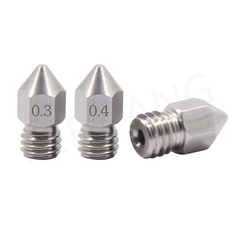 Kai Pang diy accessories Makerbot MK8 nozzle extruder tip stainless steel nozzle 3D printer