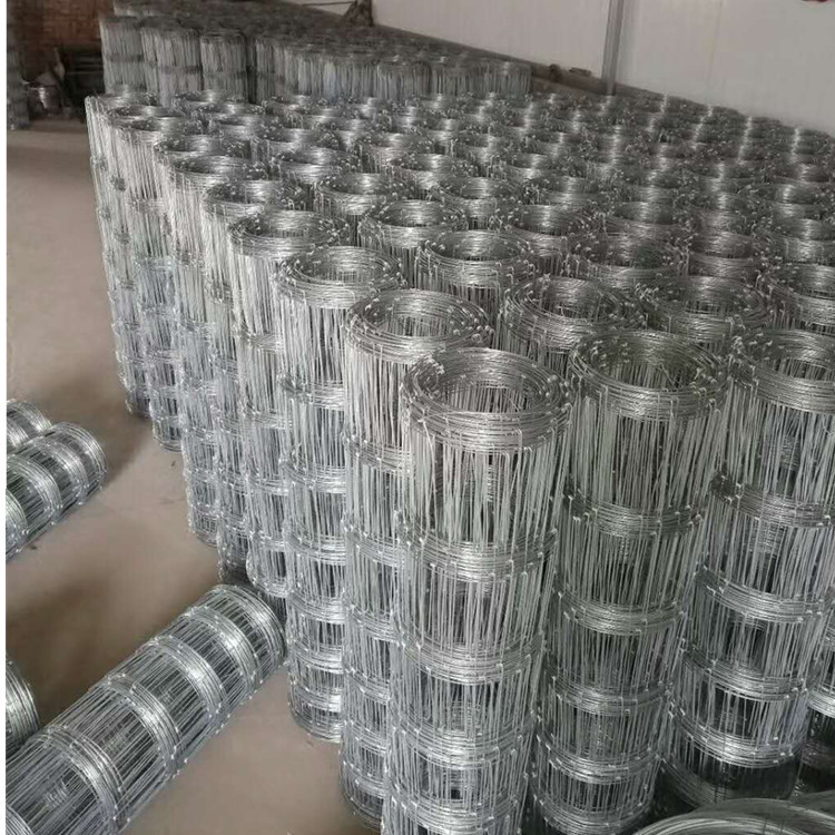 Factory Customized Sheep and Cattle Fence Net, Grassland Net, Sheep Guardrail Net, Hot-Dip Galvanized Steel Wire Breeding Net, Iron Wire Protective Net