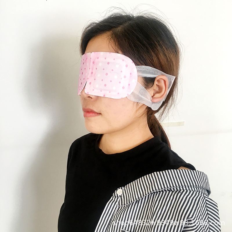 Steam heating eye mask shading cartoon men's and women's hot compress eye mask breathable lavender eye patch manufacturers OEM customization