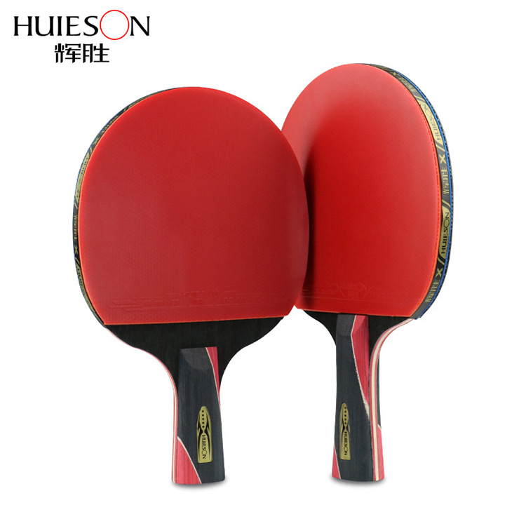 Tulip Huisheng Five-Star Table Tennis Racket Single-Pack Table Tennis Racket Professional Training Competition Five-Star Table Tennis
