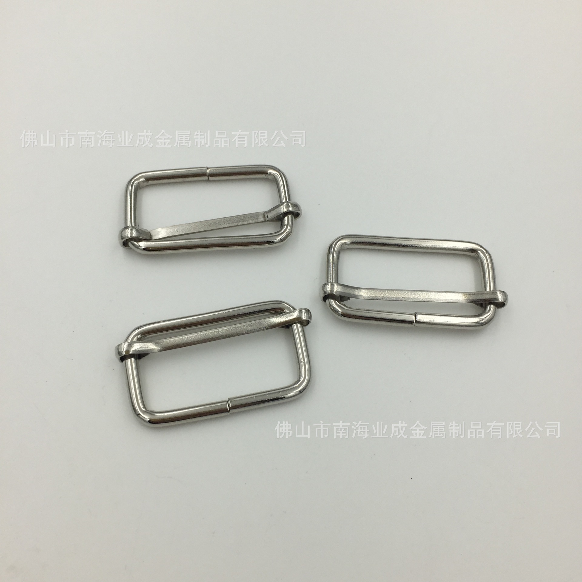 Yecheng Metal Iron Wire Buckle Pull Heart Buckle Three-Speed Buckle Japanese Buckle Electrophoresis Black Gold Luggage Hardware Accessories