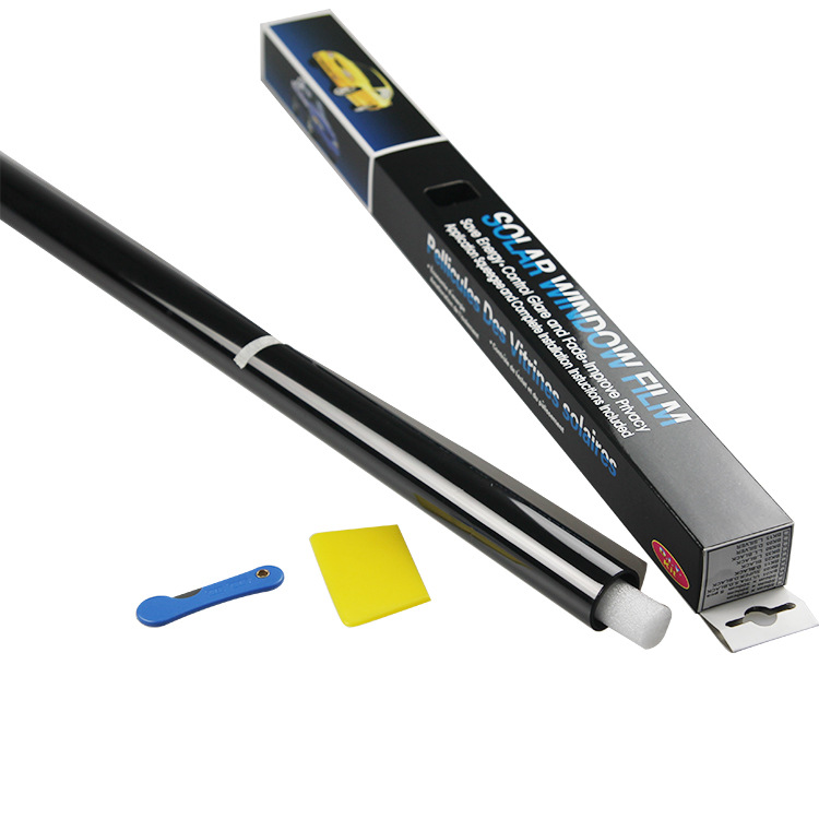 Sun film car glass sun protection and heat insulation black car window film roof film with Pearl cotton stick