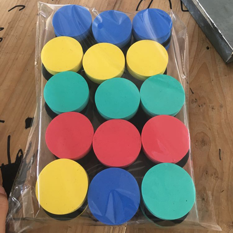 Прямой заводской магнитный стиратель для белой доски из EVA с фетровой тканью, круглый 5*5*2, маленький стиратель для доски в наличии