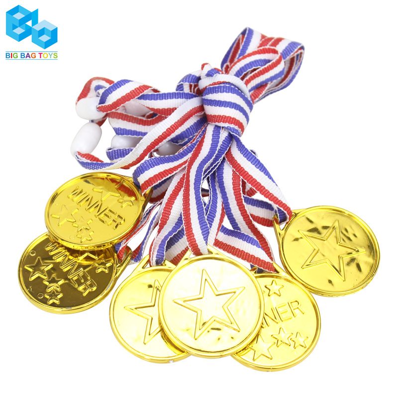 Безопасная пряжка, медаль, пластиковая медаль с электролитическим золотым покрытием, экспортный подарок, маленькая игрушка