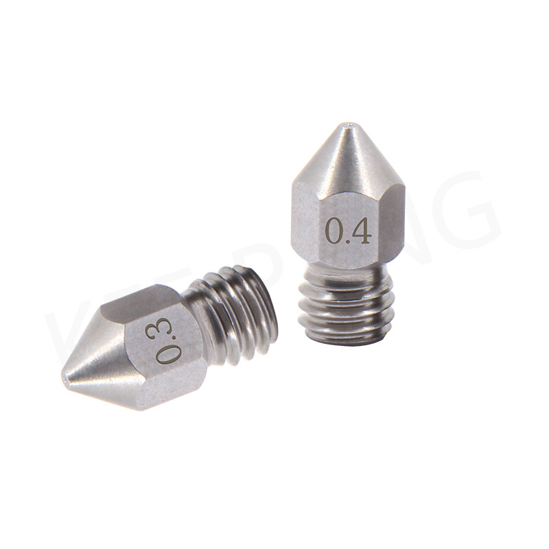 Kai Pang diy accessories Makerbot MK8 nozzle extruder tip stainless steel nozzle 3D printer
