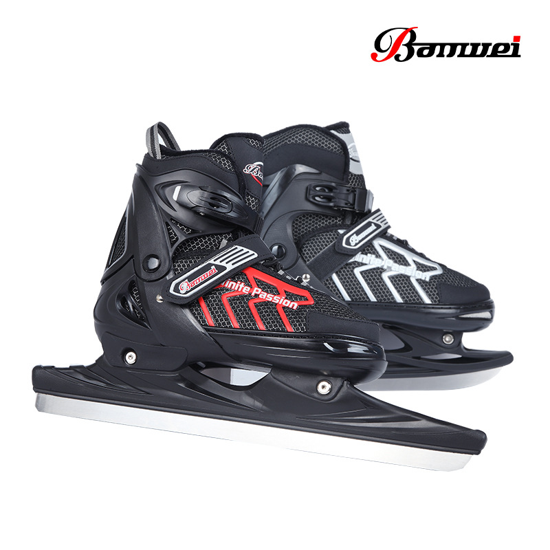 Faiwei Skate Shoes Warm Skating Skate Knife Speed Skate Knife for Men and Women Adult Children Adjustable Size Skate Shoes