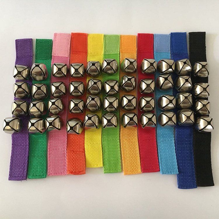 Manufacturer Wholesale Orff Musical Instrument Wrist Bell Hand Bell Foot Bell Dance Wrist Bell Waist Bell Hand Rattle