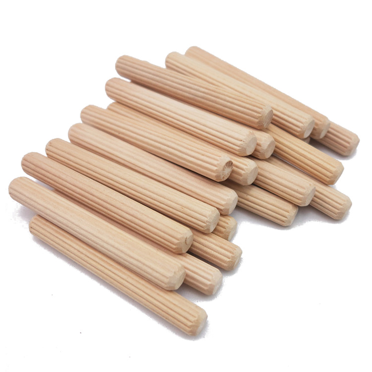 Wooden Selling Wooden Tenon Three-In-One Straight Grain Twill Wooden Trowel M8*40 Wooden Wedge Round Wooden Stick Wooden Round Rod Connector Wood Cutting