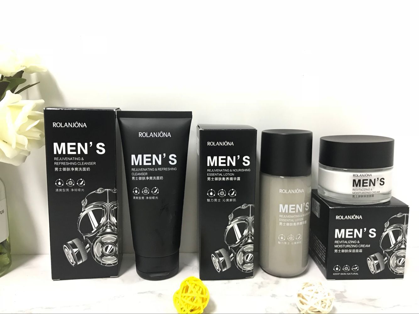 Lulan Ji Na Royal Peptide Cleanser Balance Nouching Essence Moisturizing Cream