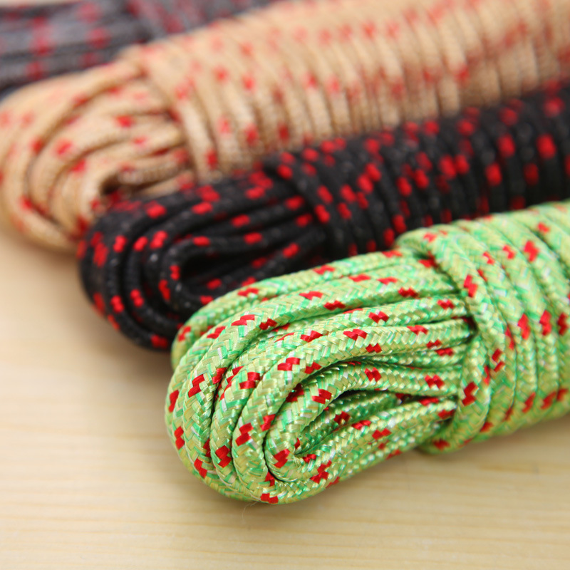 Thickened Drying Rope Nylon Non-Slip Windproof Clothesline Outdoor Drying Rope 10m Opp Bags