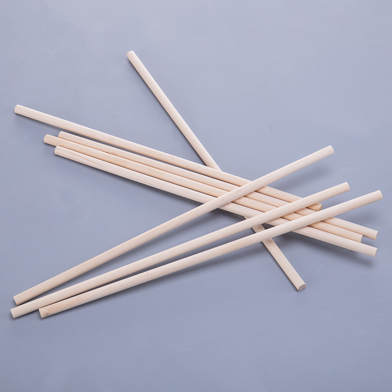 Round fine wooden stick crafts log stick Birch non-Beech round wood 3MM handmade model small wooden stick manufacturer batch