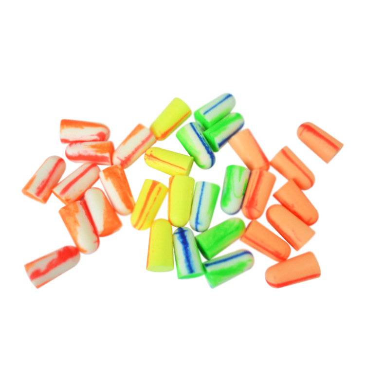 Customized Ec-1001A Colorful Earplugs Soundproof, Anti-Noise and Mute Pu Memory Foam Earplugs Oem/Odm Processing