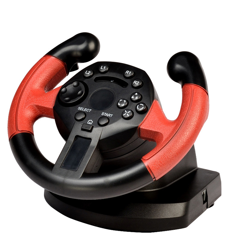 Mini Ps3/PC all-in-one racing steering wheel simulation driving gamepad vibration game steering wheel