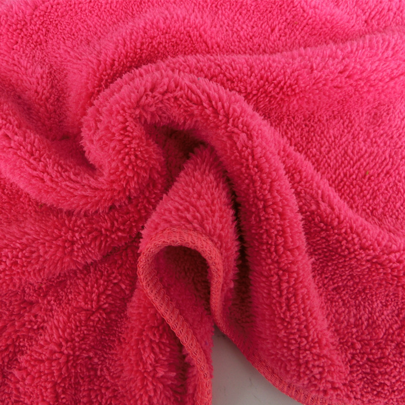 Factory wholesale South Korea 30 x40 double thick coral fleece absorbent towel home kitchen quick-drying towel